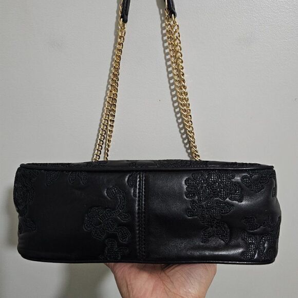 NWT MICHAEL KORS GENUINE LEATHER SLOAN GOLD CHAIN STRAP CONVERTIBLE BAG MEDIUM - Picture 5 of 16